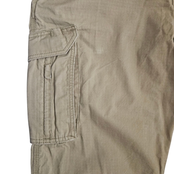 CARHARTT Men's Force Relaxed Fit Cargo Pants Size 42x32 Ripstop Khaki 101148-257 - Picture 3 of 15